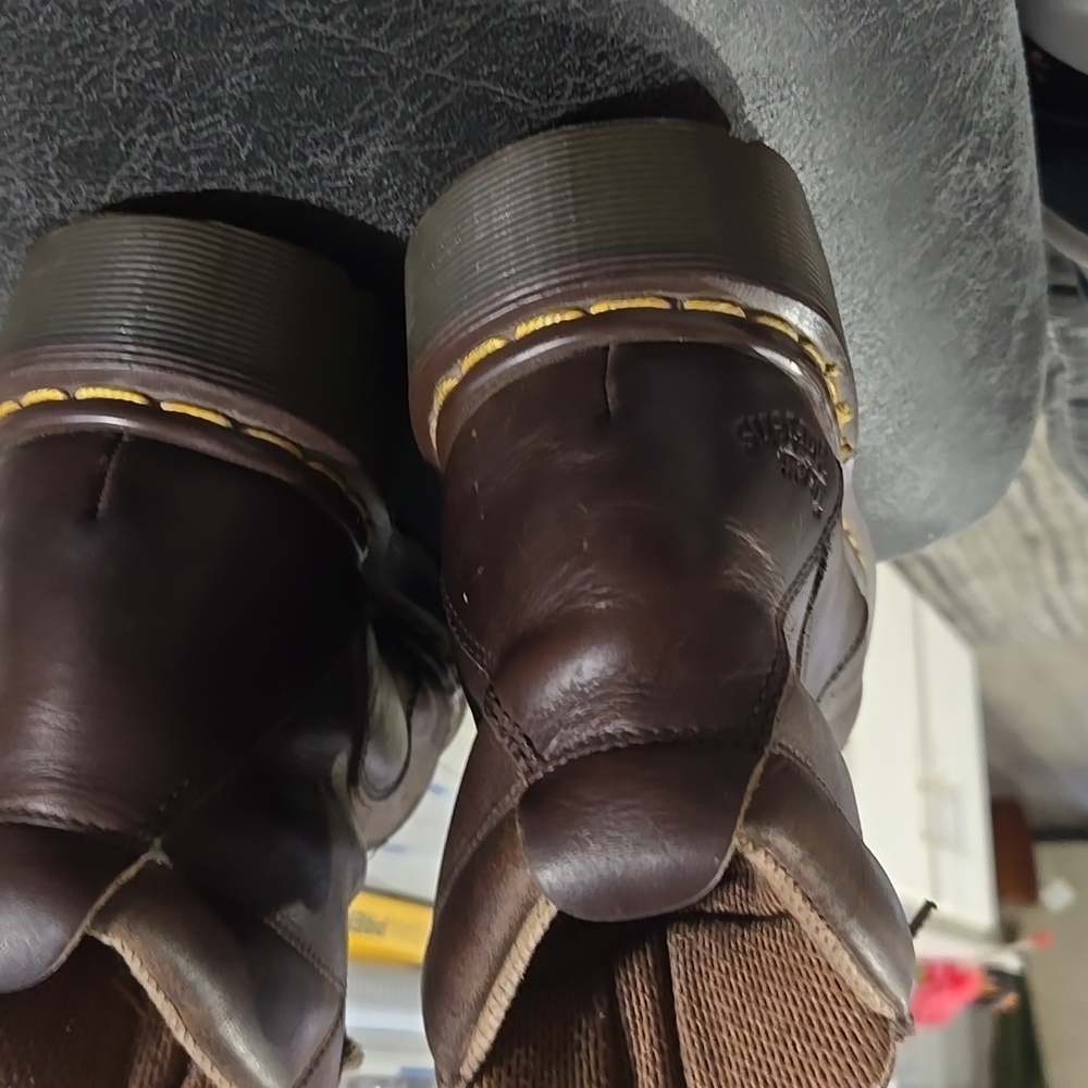 Dr. Martens Brown Combat Boots 8444 Size 4, 2 - Picture 3 of 6